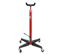 SUDEG Vérin de Fosse pour Boîte de Vitesse Cric Transmission Hydraulique Appareil Levage Moteur 500kg Jack avec Rouleaux à Quatre Roues pour Voitures et Camions,Hauteur de Levage 113-186cm