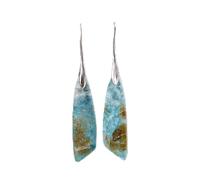 Sudemota Boucles d'oreilles Pendantes pour Femmes 1 Paire de Boucles d'oreilles Crochet Porte-Bonheur for Femme (Size : Silver Plated)