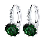 Sudemota Boucles d'oreilles Pendantes pour Femmes Boucles d'oreilles créoles Clous Boucles d'oreilles Tendance en Argent Sterling 925 Femmes Anniversaire Bijoux Cadeaux, B (Color : XS)