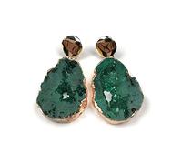 Sudemota Boucles d'oreilles Pendantes pour Femmes Boucles d'oreilles en Pierre Naturelle Quartz Boucles d'oreilles Pendantes bohèmes for Femmes Filles Bijoux irréguliers
