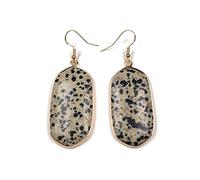 Sudemota Boucles d'oreilles Pendantes pour Femmes Mode Boucles d'oreilles en Pierre Naturelle à la Main Rectangle Pierres de Quartz Boucles d'oreilles Bijoux Exquis Cadeaux for Les Femmes