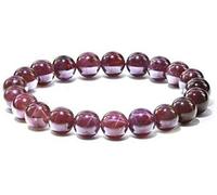 Sudemota Bracelet 100% Naturel Rouge Grenat étoile lumière Pierres précieuses Cristal Perles Rondes Femmes Hommes Bracelet 7-12mm AAAA