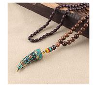 Sudemota Colliers 2021 Nouveau Collier Pendentif Corne de Boeuf Tribal Mode Collier Vintage Ethnique Long Collier Bijoux népal Collier for Femmes Hommes (Size : Style2)