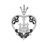 Sudemota Colliers Cadeau Authentique Papillon Animal Noir crâne Coeur Pendentif Collier Dames Mode Haute joaillerie (Color : Pnc0011)