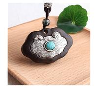 Sudemota Colliers Chaîne de Chandail Ethnique rétro ébène Pendentif Long Collier vêtements féminins avec des Bijoux de Style Chinois (Size : Style18)