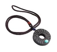 Sudemota Colliers Classique Femmes Collier Vintage ébène Rond Cercle Pendentif Colliers for Femmes Femme Bijoux Accessoires Cadeau