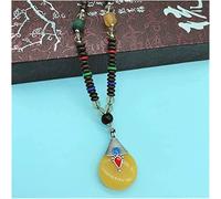 Sudemota Colliers Collier népalais Fait à la Main Bouddhiste Mala Bois Perles Pendentif et Collier Ethnique Longue déclaration Bijoux (Size : Style30)