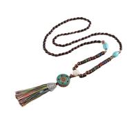 Sudemota Colliers Fabriqué à la Main Gland Népal Perles Pendentifs Collier en Bois Perlé Longue Chaîne Bijoux Femmes Cadeaux (Size : Style6)
