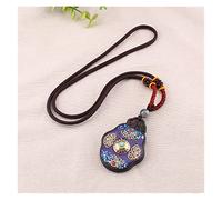 Sudemota Colliers Mode Plume de Paon Ethnique Collier Femmes népal Bijoux à la Main Noir ébène Bois Long Pendentif Vintage Collier (Size : Style6)