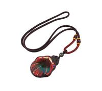Sudemota Colliers Mode Plume de Paon Ethnique Collier Femmes népal Bijoux à la Main Noir ébène Bois Long Pendentif Vintage Collier (Size : Style4)