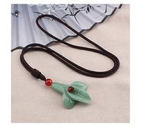 Sudemota Colliers Naturel Agate Pendentif Orchidée Pendentif Magnolia Fleur Pendentif Collier Femmes Mode Jades Bijoux Corde Libre (Size : Style3)