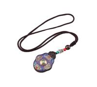 Sudemota Colliers Plume de Paon Collier Ethnique Népal Bijoux Fait Main Noir Ebène Bois Long Chandail Vintage Collier (Size : Style3)