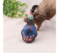 Sudemota Colliers Plume de Paon Collier Ethnique Népal Bijoux Fait Main Noir Ebène Bois Long Chandail Vintage Collier (Size : Style1)