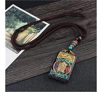 Sudemota Colliers Vintage Népal Long Bouddhiste Corde Réglable Chaîne Pendentif & Collier Ethnique Bohème Boho Bouddha Chanceux Bijoux (Size : Style5)
