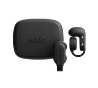 sudio B3 Noir Minuit - La Pince d'oreille Open Air. Fabriqué à partir de Plastiques recyclés. Casque Ouvert, Technologie de Conduction osseuse, Bluetooth 5.4, résistance à l'eau IPX4.