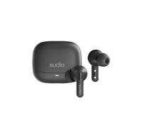 Sudio C8 Écouteurs intra-auriculaires avec suppression active du bruit, contrôle tactile, Bluetooth 5.4, charge de type C, 6,5 heures + 30 heures de lecture, légers 39 g, compatibles iOS (noir)
