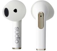Sudio N2 Blanc de Neige - Écouteurs Ouverts sans Fil Bluetooth, multipoint, Microphone intégré pour Les appels, autonomie de 30 Heures avec étui de Charge, étanche IPX4, USB-C, Chargement sans