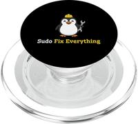 Sudo Fix Everything Linux Administrator Programmateur système PopSockets PopGrip pour MagSafe