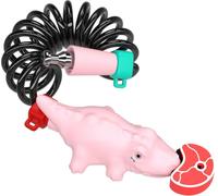 SUDOCA Antivol de vélo 2 en 1 en Silicone - Alligator Mignon Portable et sécurisé pour Scooter Pliable Route Montagne Cyclisme,D