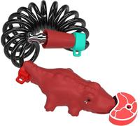 SUDOCA Antivol de vélo 2 en 1 en Silicone - Alligator Mignon Portable et sécurisé pour Scooter Pliable Route Montagne Cyclisme,C