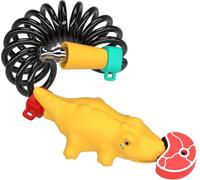 SUDOCA Antivol de vélo 2 en 1 en Silicone - Alligator Mignon Portable et sécurisé pour Scooter Pliable Route Montagne Cyclisme,A