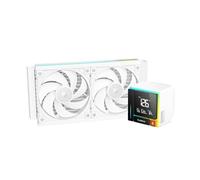 Sudokoo ENERGLO-240 Blanc Watercooling 240mm : Refroidisseur de Liquide avec Écran LCD, TDP 280W CPU AIO Cooler, Alerte Température, Garantie 5 Ans, Intel LGA1851/1700/1200/1151/1150/1155 AMD AM5/AM4