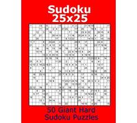 Sudoku 25x25 50 Giant Hard Sudoku Puzzles