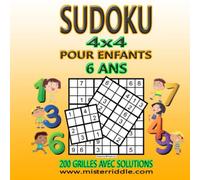 SUDOKU 4x4 POUR ENFANTS 6 ANS