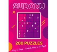 Sudoku Book for Adults: 200 Puzzles from Easy to Hard: Includes Answer Key for Stress-Free Solving