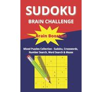 SUDOKU Brain Challenge: Mixed Puzzles Collection - Sudoku, Crosswords, Number Search, Word Search & Mazes