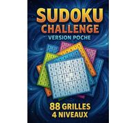 Sudoku Challenge - 88 Grilles Progressives | Format Poche: Grille de Sudoku parfait pour la relaxation, le travail cognitif, passer le temps, s'amuser