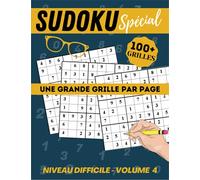 Sudoku difficile volume 4: Cahier spécial gros caractères, très lisible | 120p Grand Format 21 x 29,7cm | Une grande grille par page, pour adultes