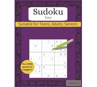 Sudoku, Easy, Volume 2: Sudoku with easy to read print, easy Puzzles Volume 2 | 8.5x11 inches, 250 pages | 1000+ Puzzles great for Vacations. Spare time and as Gifts.
