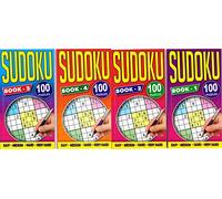 Sudoku Ensemble De 4 Slim Books 100 Puzzles par Activité Voyage Puzzle Livre