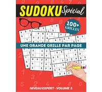 Sudoku expert volume 3: Cahier spécial gros caractères, très lisible | 120p Grand Format 21 x 29,7cm | Une grande grille par page, pour adultes joueurs confirmés