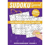 Sudoku expert volume 5: Cahier spécial gros caractères, très lisible | 120p Grand Format 21 x 29,7cm | Une grande grille par page, pour adultes joueurs confirmés