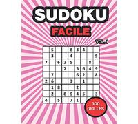 Sudoku Facile Vol.1: 300 Grilles de Sudoku pour Adultes débutant, Niveau Facile, Solutions à la Fin
