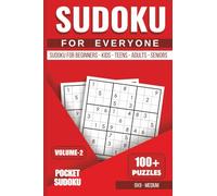Sudoku for Everyone: Pocket Puzzle Book Volume 2: 100 Medium 9x9 Sudoku Puzzles for Beginners, Kids, Teens, Adults & Seniors | Travel-Size Brain Game for Logic & Focus