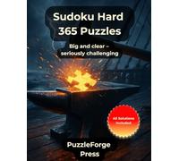 Sudoku Hard - 365 Puzzles: Sudoku Puzzle Book for Adults & Kids - 365 Hard Puzzles - Large Print 8.5x11 - 2 per Page - Solutions Included - Advanced Brain Training - Gift for Puzzle Lovers