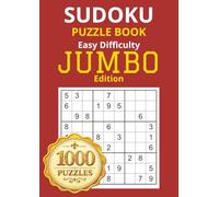 Sudoku JUMBO Sized Puzzle Book - Easy Difficulty - Solutions Included: Attention and Cognitive Stimulation, The BIG One.
