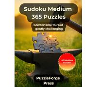 Sudoku Medium - 365 Puzzles: Sudoku Puzzle Book for Adults & Kids - 365 Medium Puzzles - Large Print 8.5x11 - 2 per Page - Solutions Included - Logic & Brain Training - Perfect Gift