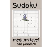 Sudoku medium level: challenging number puzzle game [6 x 9] inches 100 medium level puzzles with solutions on the back. Perfect gift for vacations, holidays, and to pass the time.