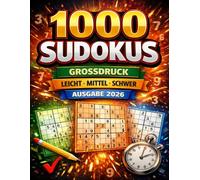 Sudoku Meister-Set - Band 2 (A4 · Großdruck): 1.000 Rätsel • Leicht · Mittel · Schwer • 6 Rätsel pro Seite • Lösungen inklusive • Spitzenpreis-Edition