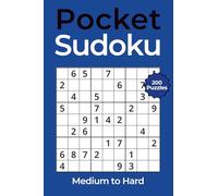 Sudoku Mini Book for Adults - Pocket Edition: Medium to Hard | 200 Classic Puzzles | Small Travel Size (4x6 Inches)
