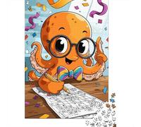 Sudoku Pieuvre Puzzles en Bois 1000 Pièces pour Adultes DécoRation Jeu De Défi Familial Jeux Éducatifs Cadeaux d'anniversaire pour Stress Relief Toy 1000pcs (75x50cm)