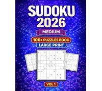 SUDOKU Pullzes For Adult 9X9: Medium Level With Full Solutions Large Big Print