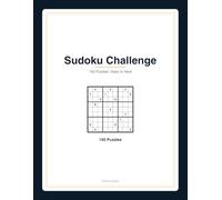 Sudoku Puzzle Book for Adults: 150 Puzzles from Easy to Hard with Solutions - Brain Teaser Challenge for Relaxation & Fun