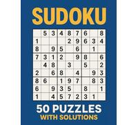 Sudoku Puzzle Book for Adults - Large Print Edition: 50 Brain-Boosting Puzzles with Solutions for All Skill Levels: Relaxing Sudoku Brain Games for ... Easy to Hard Difficulty - One Puzzle Per Page