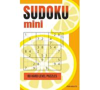 Sudoku Puzzle Book HARD Level Small Travel size: 80 Brain Games for Adults & Seniors with Solutions at the back | mini book
