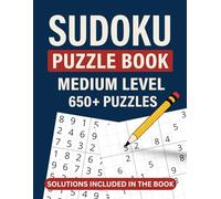 Sudoku Puzzle Book: Medium Difficulty Edition with 650+ Puzzles | Large Print | 8.5x11 inches | Solutions Included in the Book | The Ultimate Brain Workout for Focus & Fun
